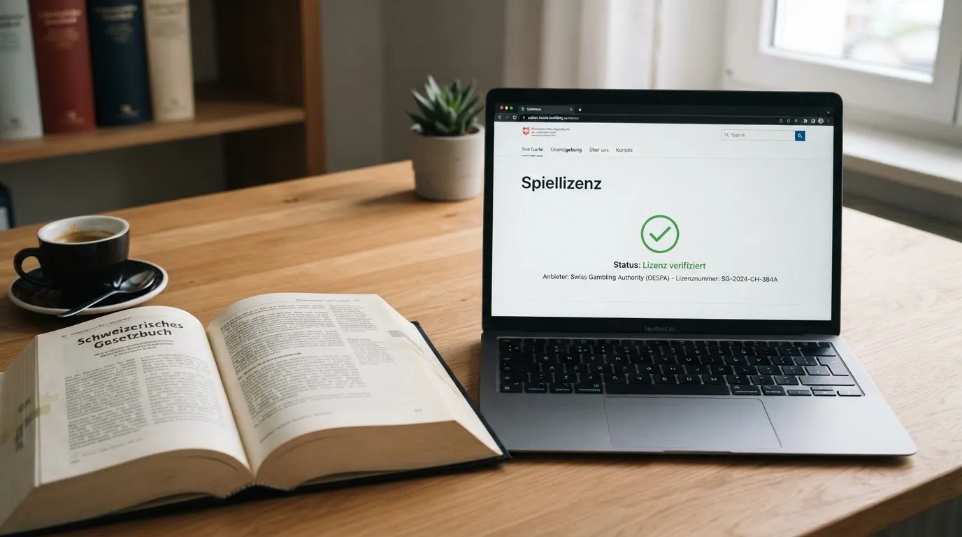 Amtliches Schreiben mit Stempel auf einem Schreibtisch neben einem Gesetzbuch — beste online casino echtgeld app