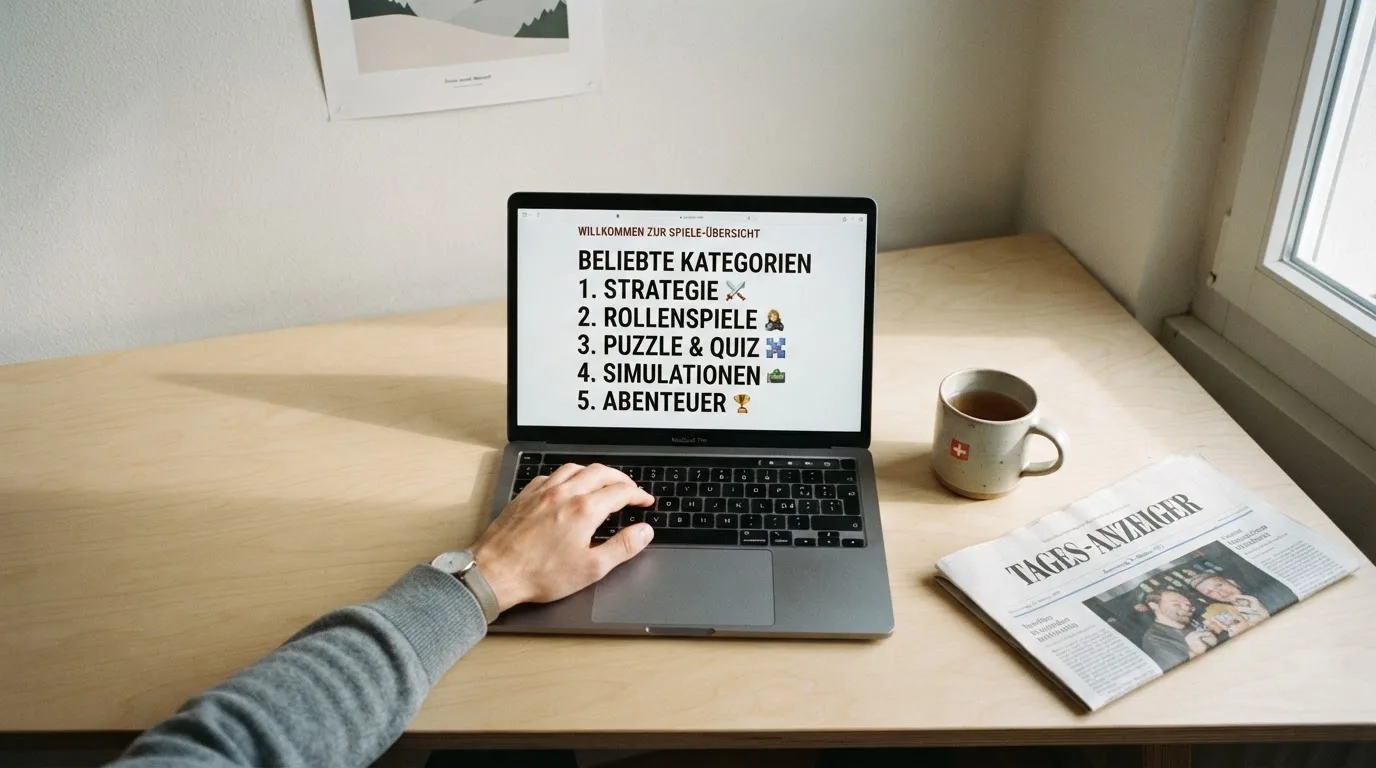 Person am Laptop liest eine Übersichtsseite zu Geldspielen im Internet — online casino bonus ohne einzahlung sofort